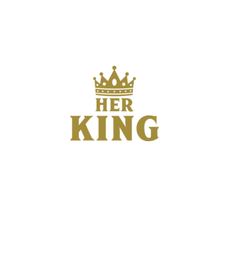 Her King model negru pe tricou