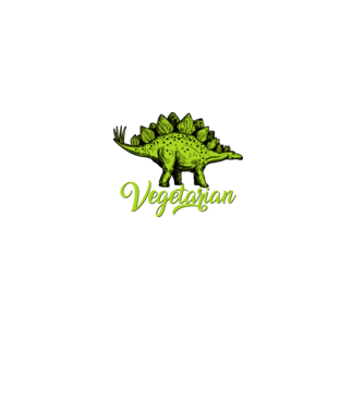 Vegetarian model alb pe tricou
