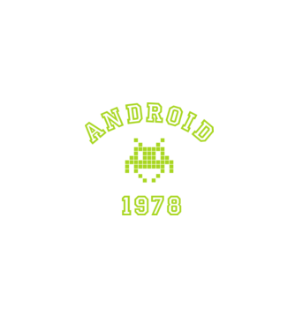 android model negru pe tricou