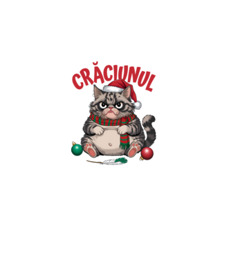 Am mâncat pasărea Crăciun pisică Negru model turcoaz pe tricou
