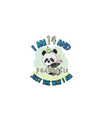 PANDASTIC 14 model alb pe tricou