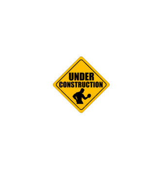 Under Construction model negru pe tricou