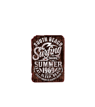 South Beach model negru pe tricou