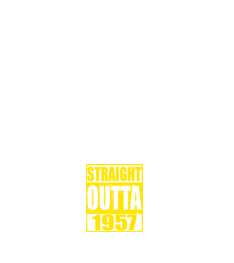 Straight Outta - 1957 model negru pe tricou