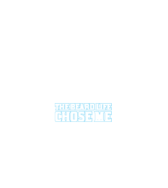 'I didn''t choose the beard life' model negru pe tricou