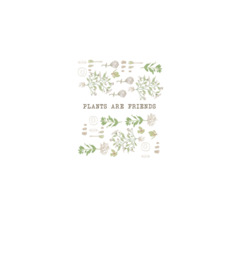 Plants are friends model alb pe tricou