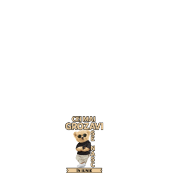 Teddy cel cool iunie model negru pe tricou