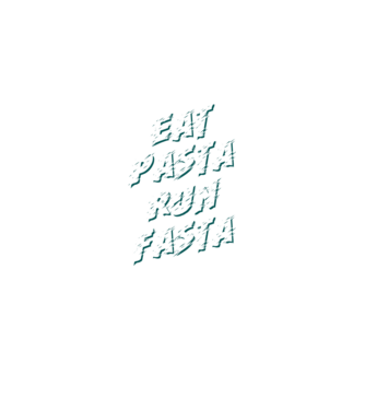eat pasta run fasta model negru pe tricou