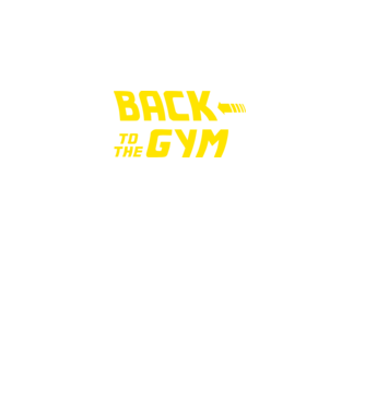 Back to the gym model negru pe tricou