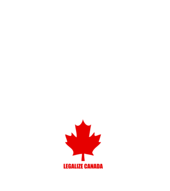 Legalize Canada model negru pe tricou