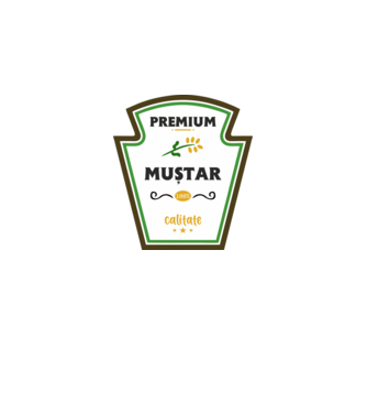 muștar premium - calitate model gri pe tricou