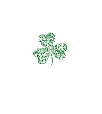 Everyone is irish shamrock model negru pe tricou