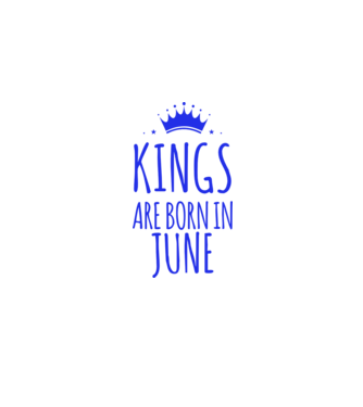 Kings are born in - June model roz deschis pe tricou