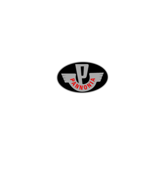Logo Pannonia model alb pe tricou