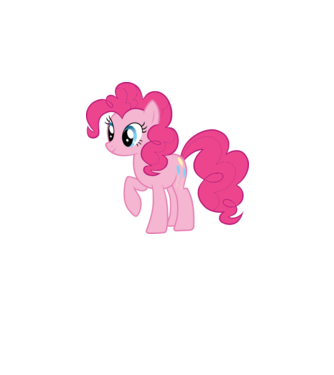 Pinkie Pie model alb pe tricou