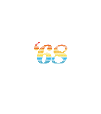 Retro Birthday 1968 model negru pe tricou