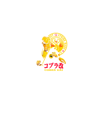 cobra kai poster model negru pe tricou