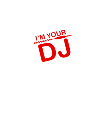 Im your DJ model negru pe tricou