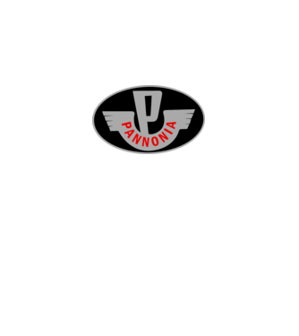 Logo Pannonia model alb pe tricou