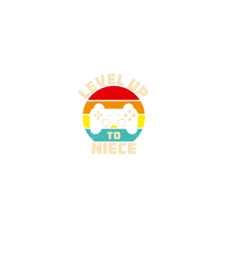 Level Up Niece model negru pe tricou