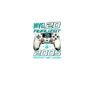Nivel finalizat 20 2005 model negru pe tricou