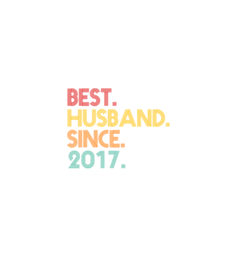 best husband since 2017 retro model negru pe tricou