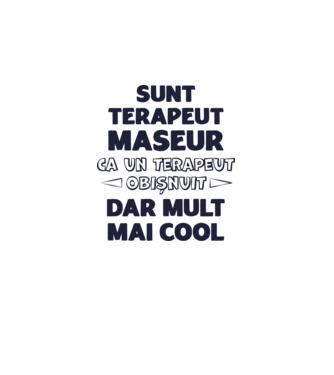 sunt terapeut maseur, ca un terapeut obișnuit, dar mult mai cool model dusty pink pe tricou