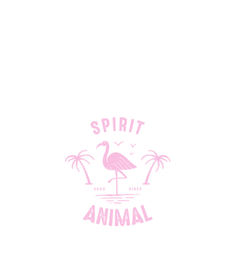 SPIRIT ANIMAL model negru pe tricou