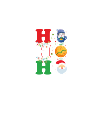 Ho-ho-ho christmas model negru pe tricou