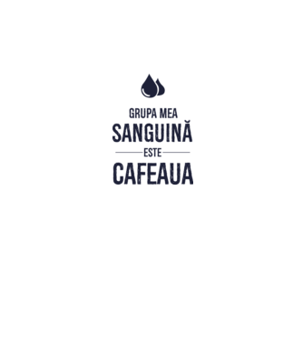 Grupa mea sanguină este cafeaua model gri pe tricou