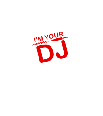 Im your DJ model negru pe tricou
