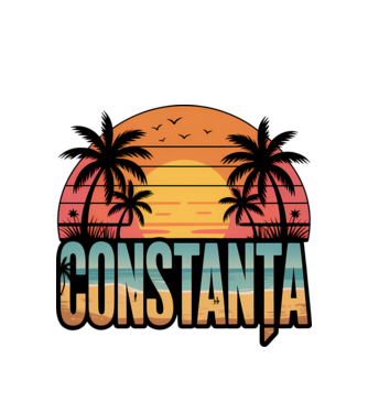 Constanța model alb pe tricou