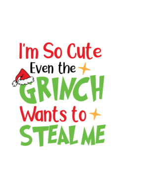 So cute Grinch model negru pe tricou
