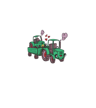 TRACTOR model  pe tricou