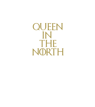 Queen in the North model negru pe tricou
