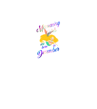 Mermazing girls are born december model negru pe tricou