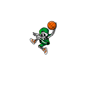 Basketbone model negru pe tricou