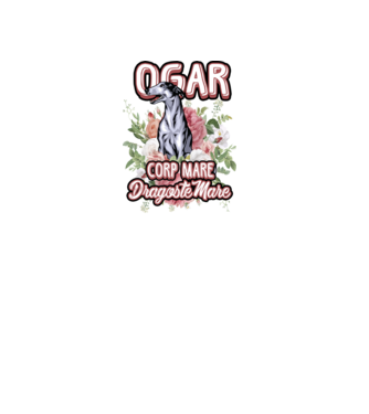 Ogar - picioare lungi dragoste multă model alb pe tricou