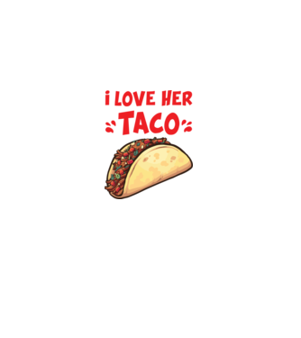 Couple TACO model alb pe tricou