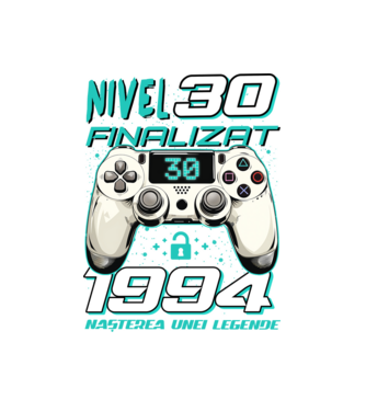 Nivel finalizat 30 1995 model alb pe tricou