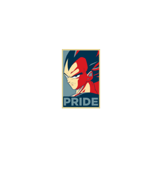 vegeta pride dragonball model negru pe tricou