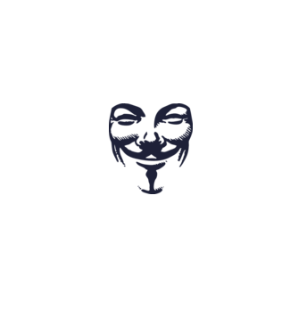 vendetta mask model gri pe tricou