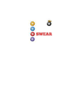 Aim swear shoot repeat - biliard v2 model negru pe tricou