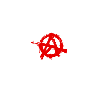 Akanarchy model alb pe tricou
