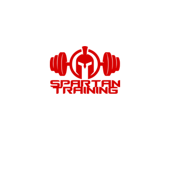 Spartan Training model negru pe tricou