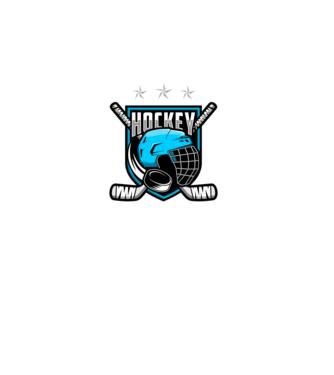 Hockey model negru pe tricou