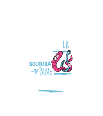 Secretul la pescuit scutură-ți bine viermele model negru pe tricou