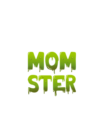 Momster model negru pe tricou