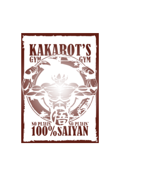 kakarots gym dragonball model negru pe tricou