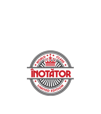 înotător model negru pe tricou